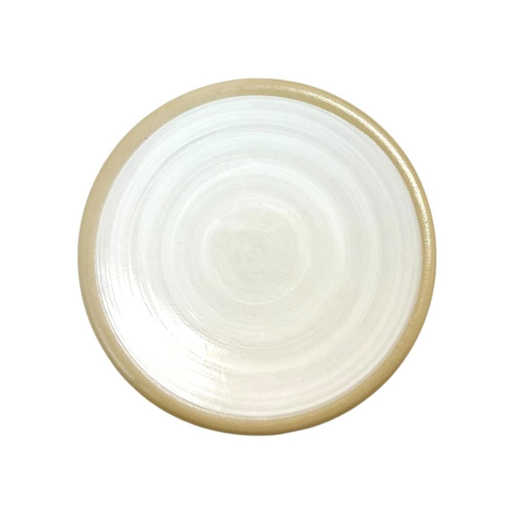 Louisville Pottery Thin Coupe Plate in White